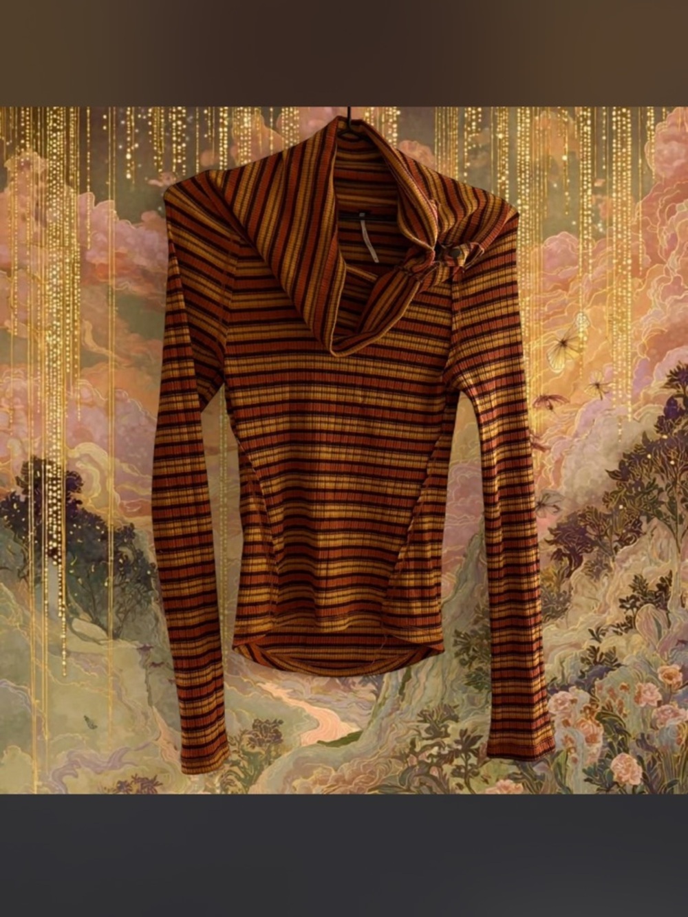 Striped Cowl Neck Women's Sweater free people